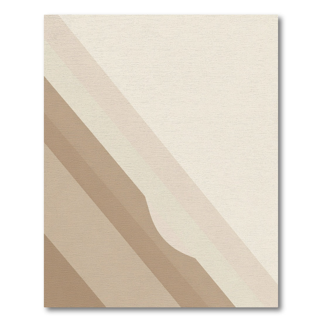 Neutral Tones Diagonal Stripe Abstract Rug
