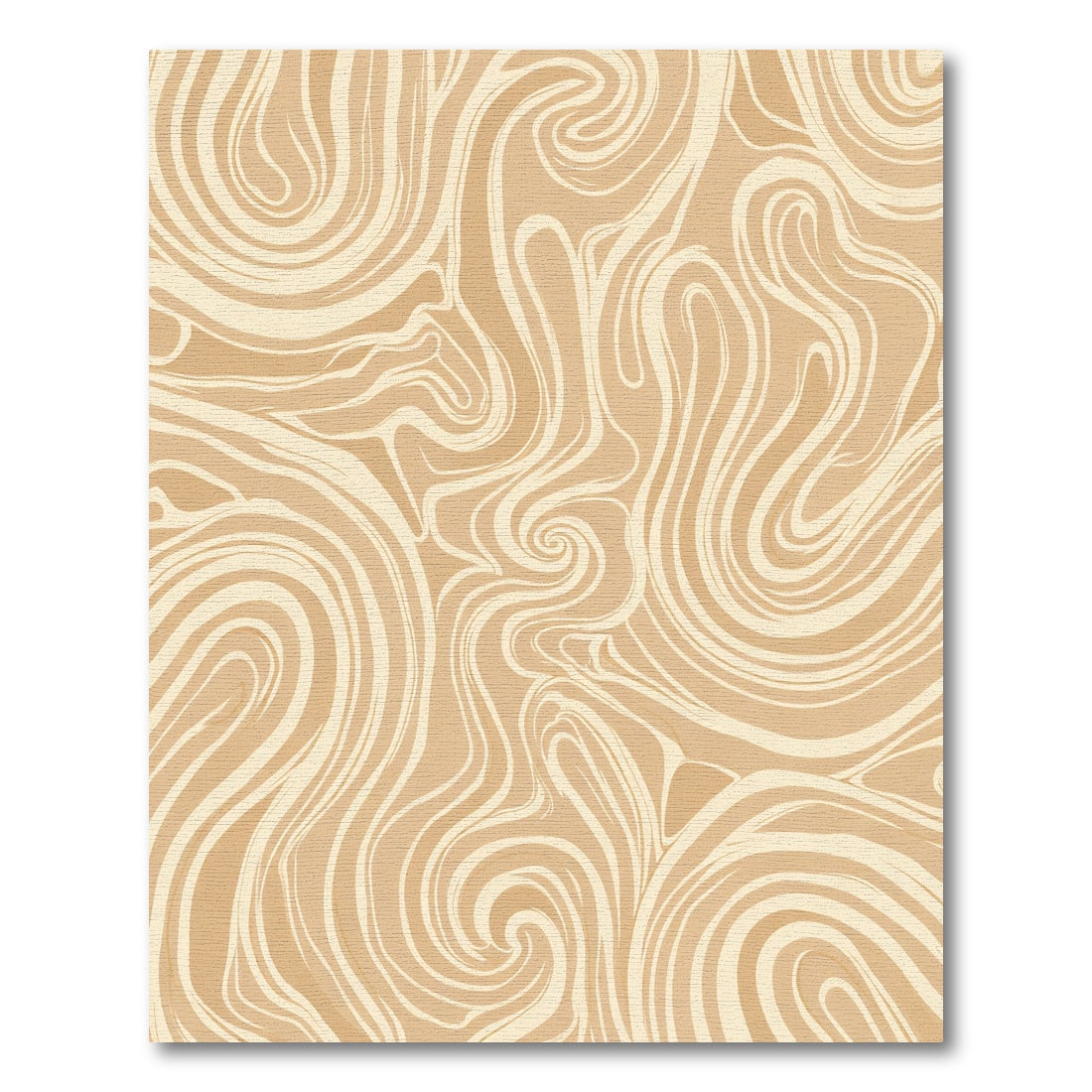 Tawny Swirling Marble Abstract Rug