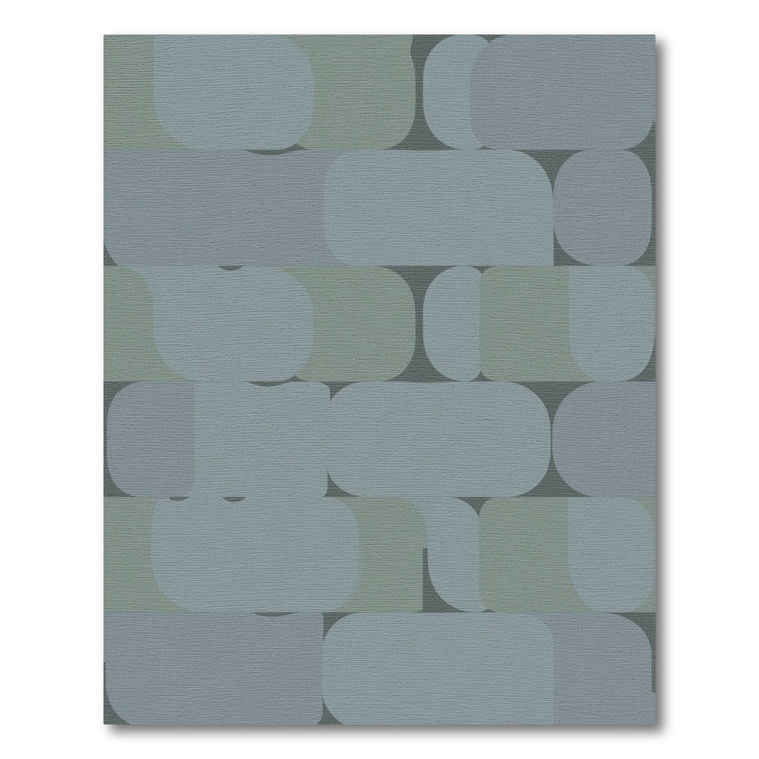 Blue Teal Abstract Area Rug