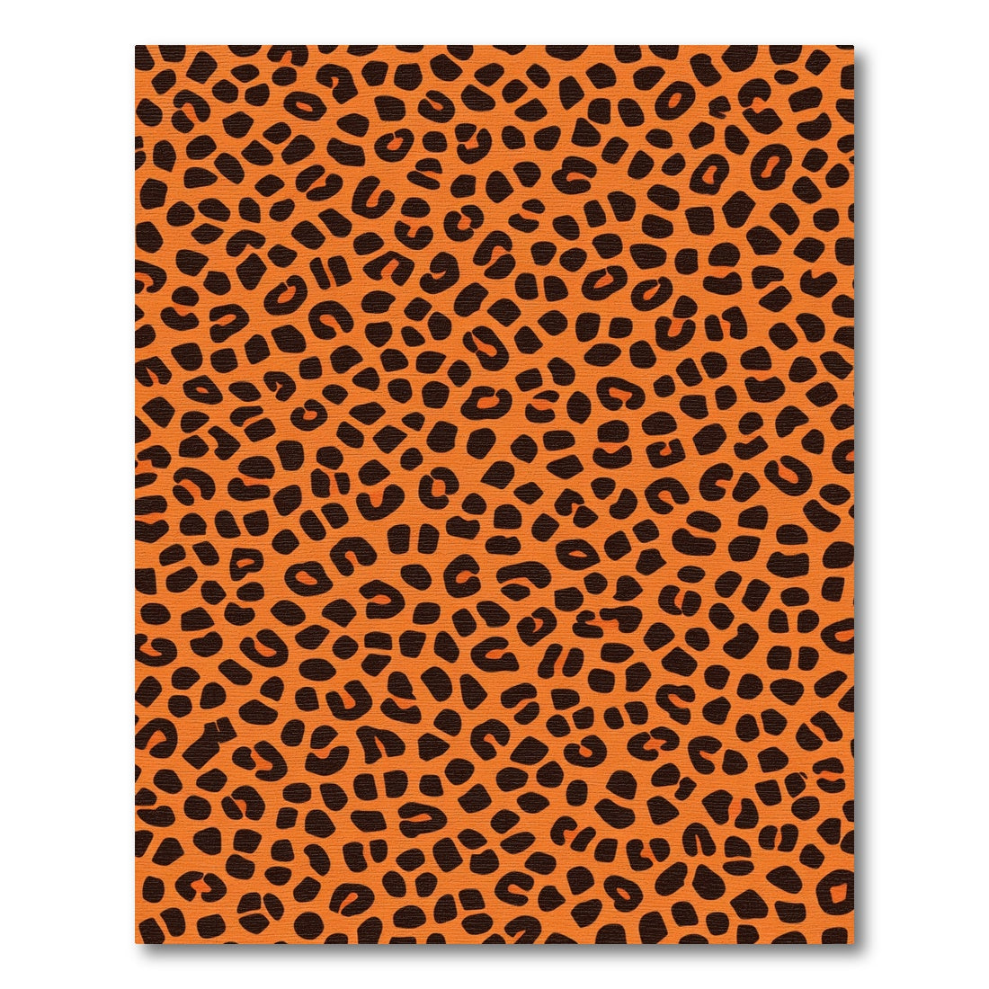 Bold Orange Animal Print Spots Rug