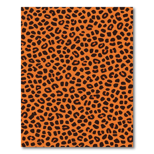 Bold Orange Animal Print Spots Rug
