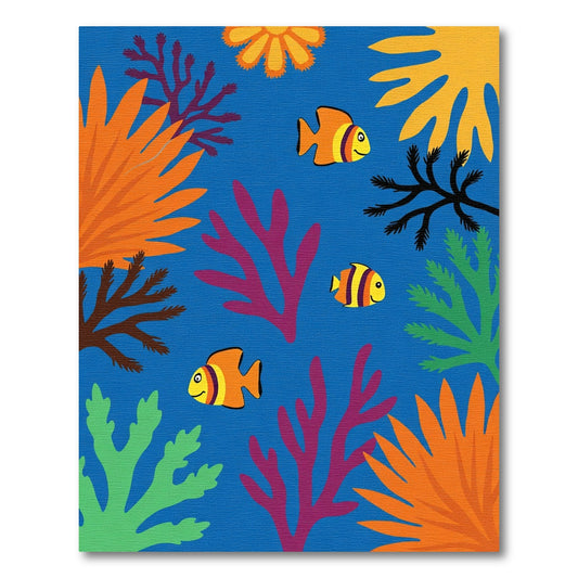 Coral Reef Fish Collection Rug