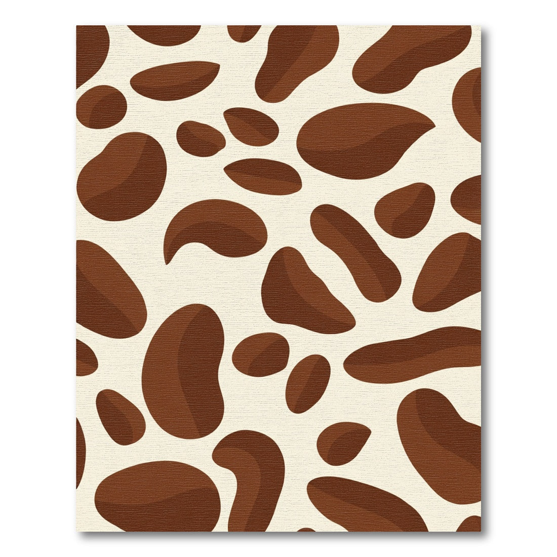 Brown Cream Spotty Contemporary Rug