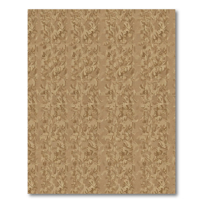 Earthy Tan Abstract Vertical Stripe Rug