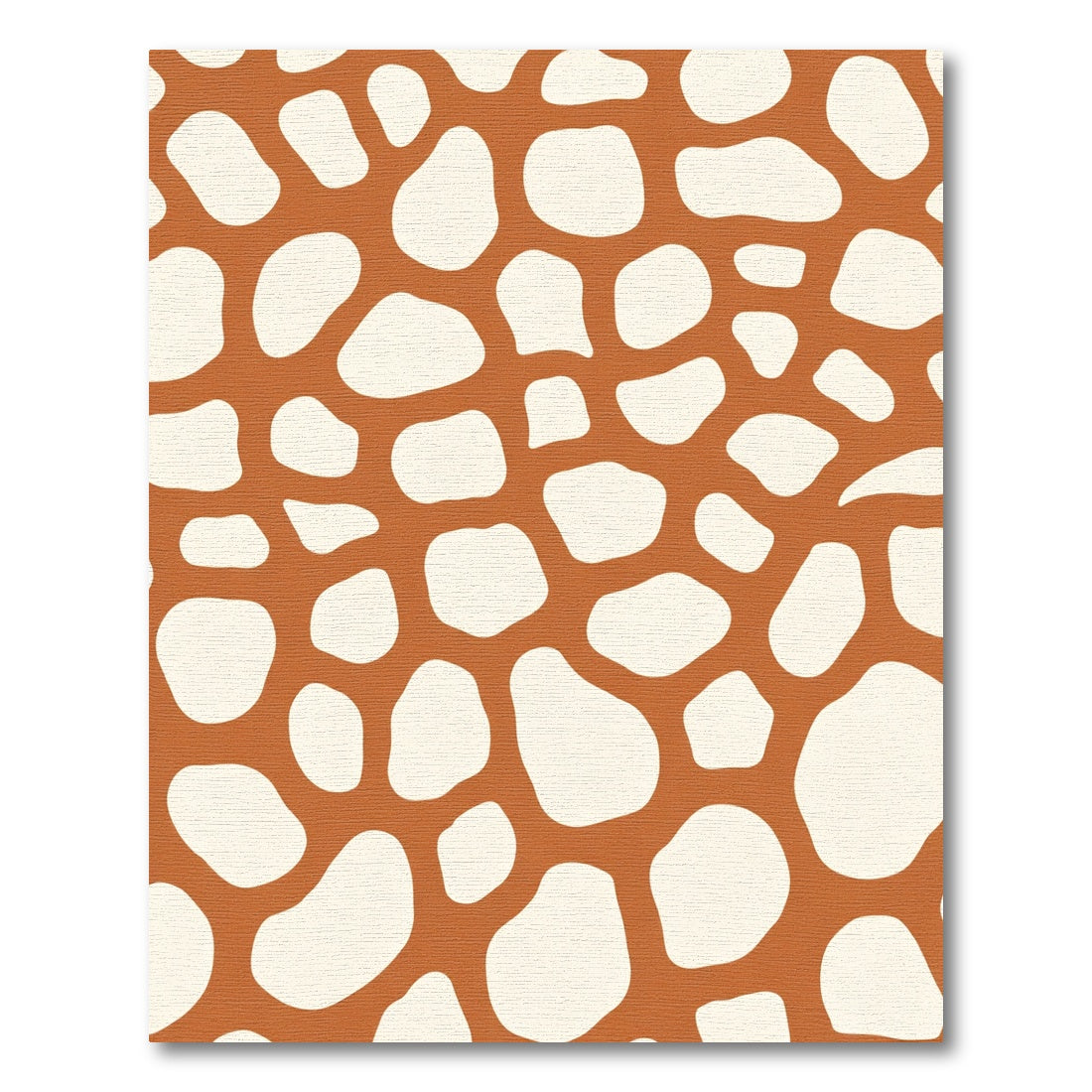 Terracotta Cream Organic Spots Rug