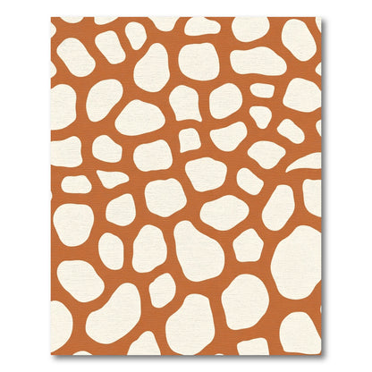 Terracotta Cream Organic Spots Rug