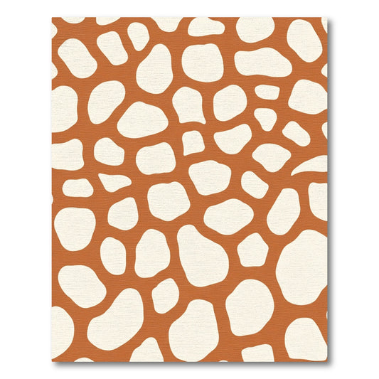 Terracotta Cream Organic Spots Rug