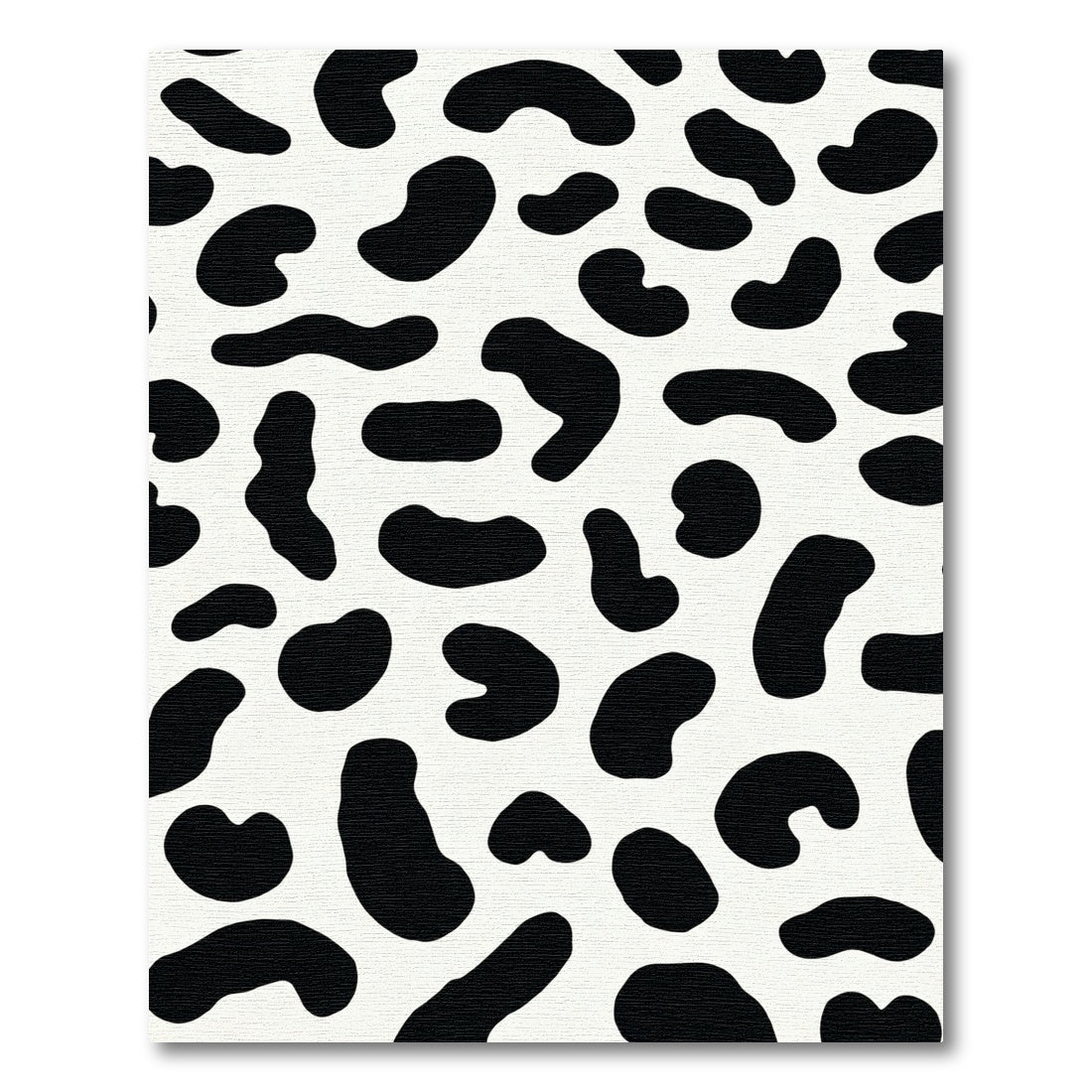Black White Amoeba Spots Rug