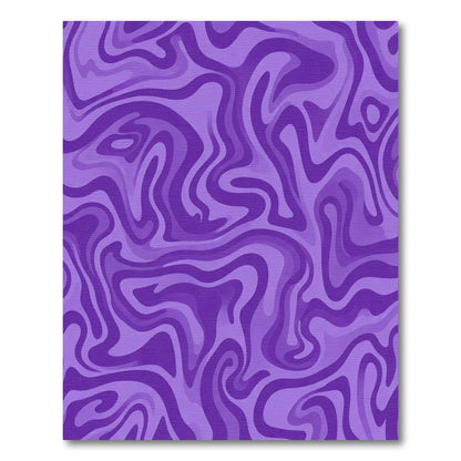 Amethyst Swirl Abstract Flow Rug