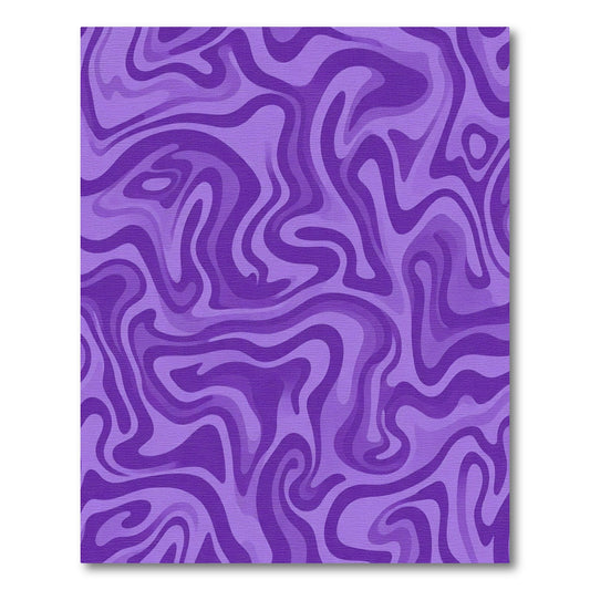 Amethyst Swirl Abstract Flow Rug