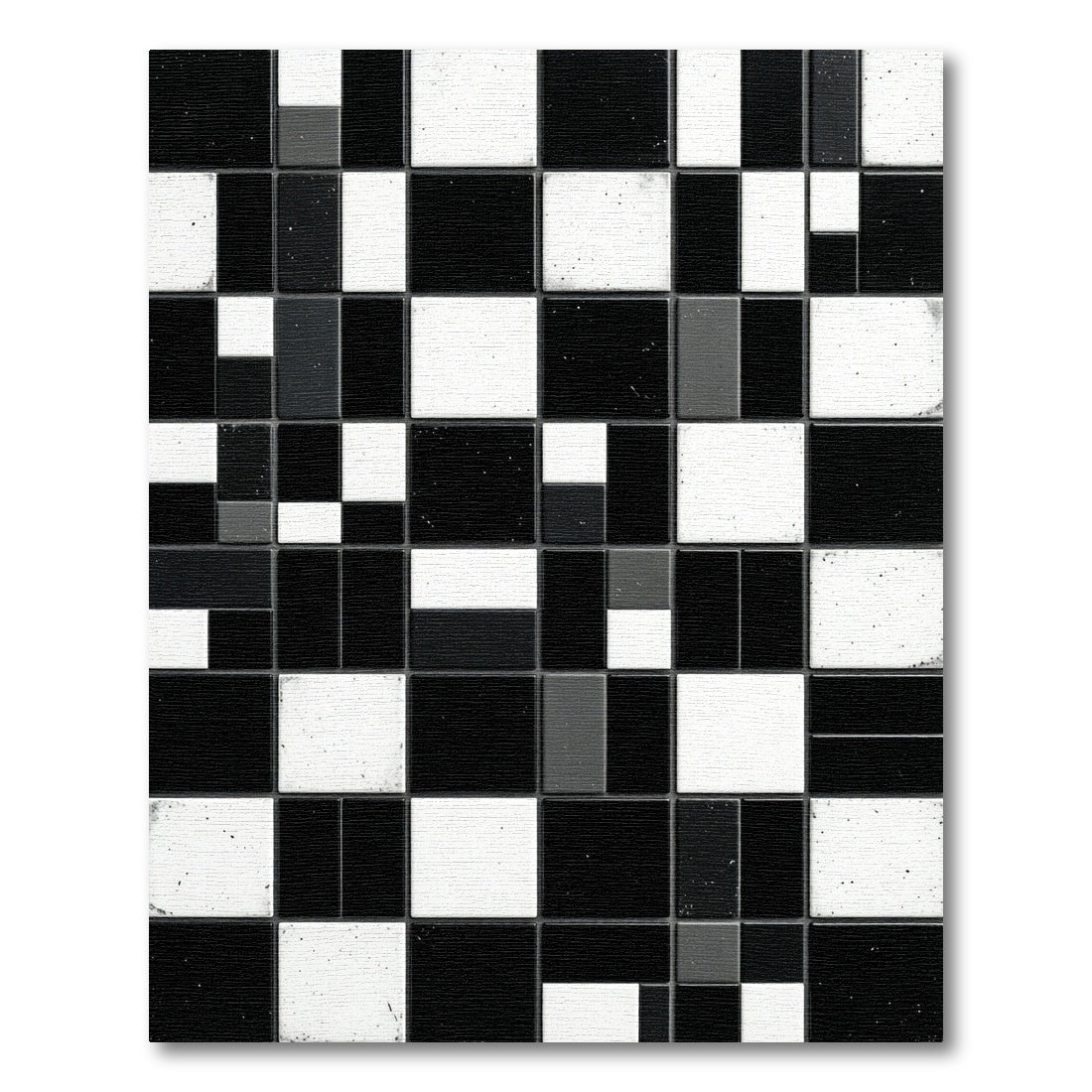 Monochromatic Geometric Block Composition Rug
