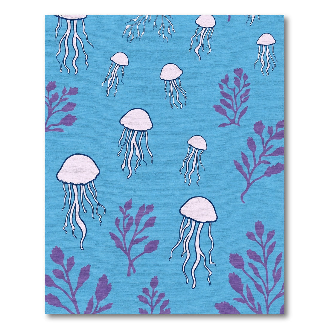 Oceanic Jellyfish And Kelp Harmony Rug