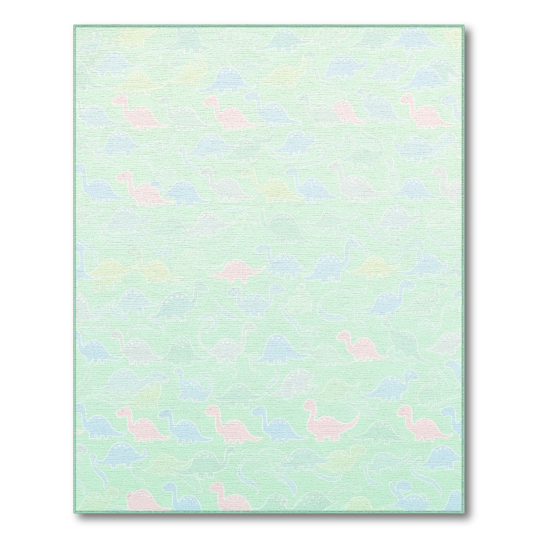Pastel Dinosaur Kids Area Rug