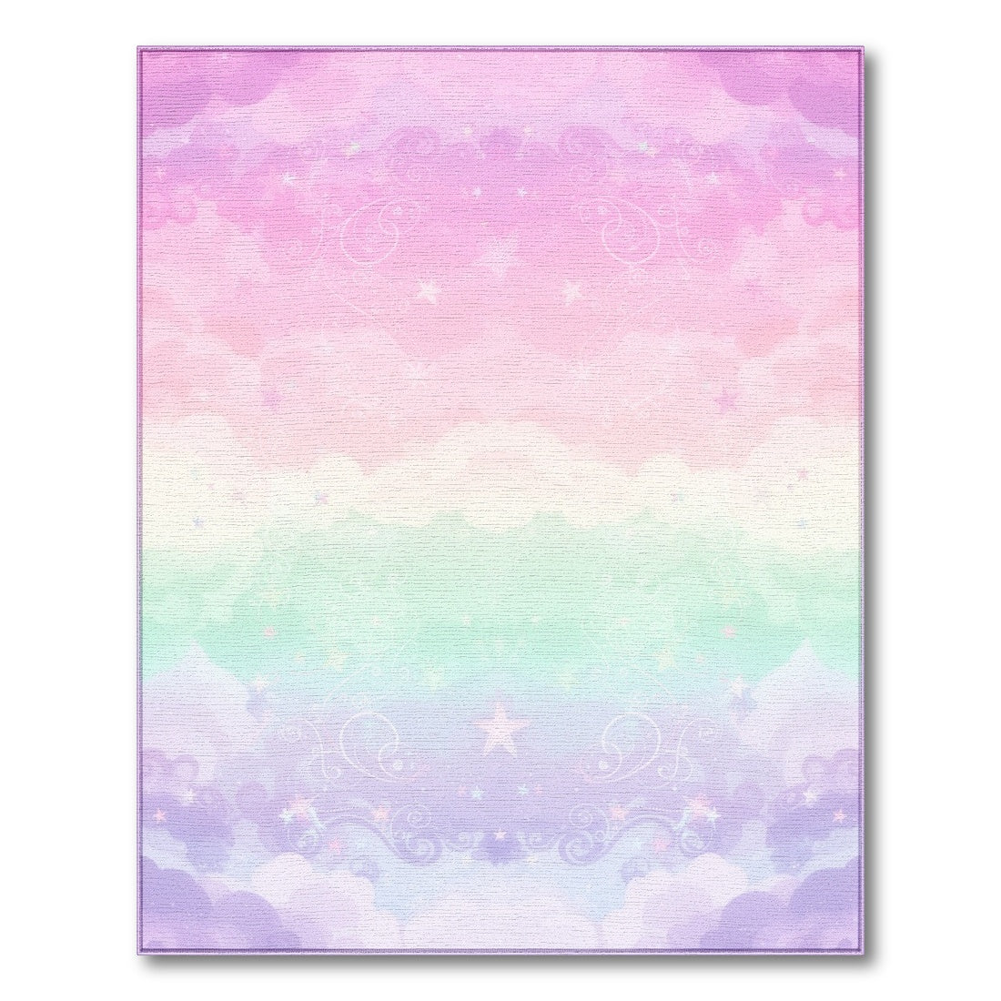 Pastel Starry Cloud Washable Area Rug
