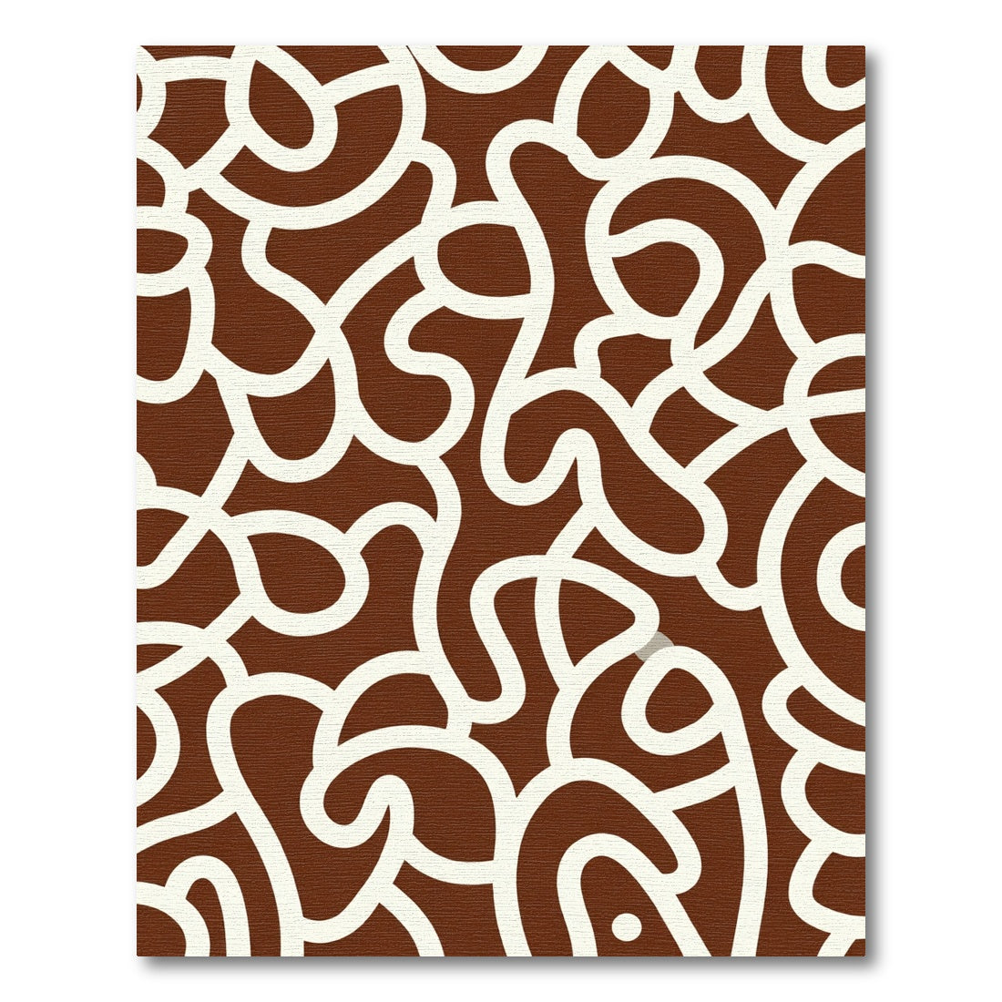 Chocolate Cream Swirl Flow Rug