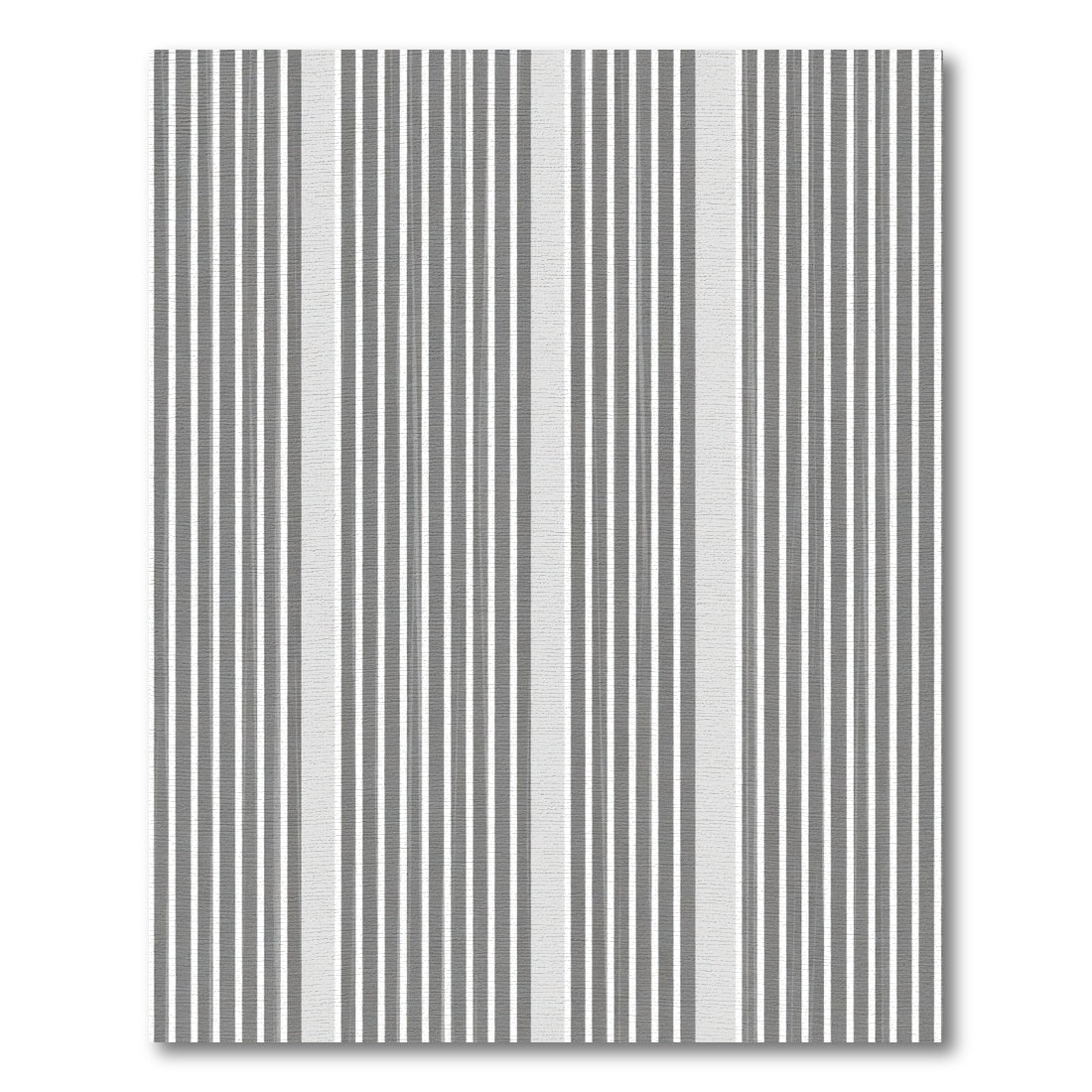 Contemporary Gray Vertical Line Composition Rug