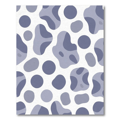 Periwinkle Abstract Blob Shape Rug