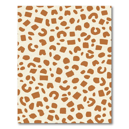 Caramel Spots Abstract Animalistic Texture Rug