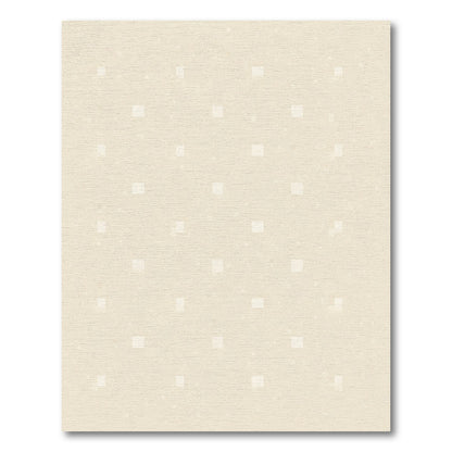 Subtle Cream Speckled Square Array Rug