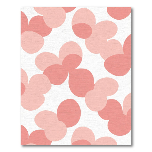 Coralline Pink Organic Cloud Clusters Rug