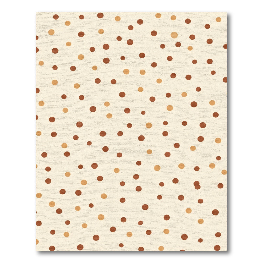 Neutral Tone Scattered Polka Dots Rug