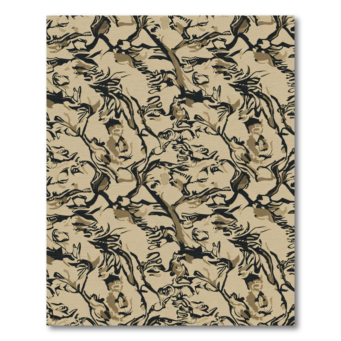 Desert Camouflage Abstract Pattern Rug