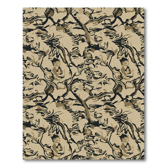Desert Camouflage Abstract Pattern Rug
