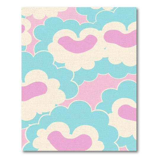 Pastel Cloudy Day Abstract Rug