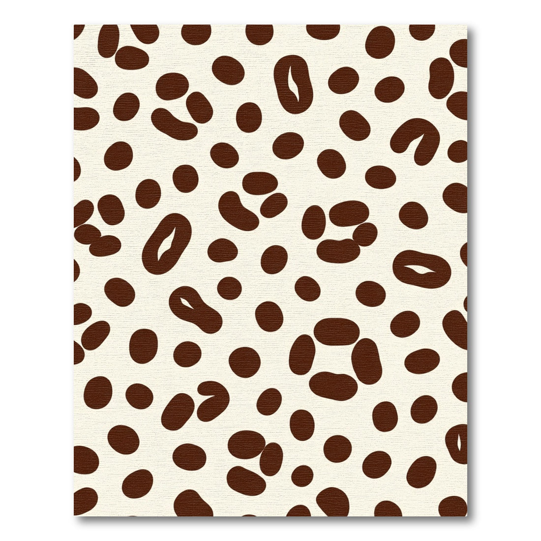 Cream And Brown Dalmatian Spots Rug
