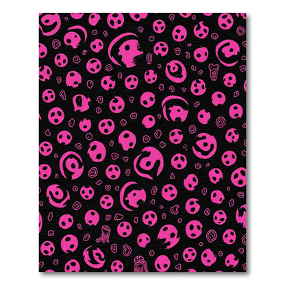 Hot Pink Abstract Circles Scatter Rug