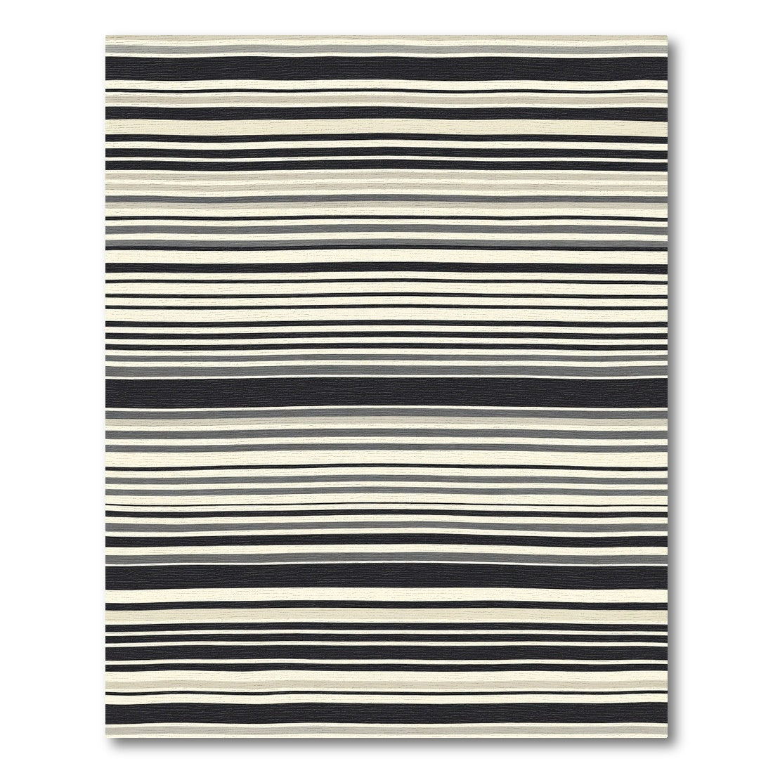 Monochrome Graphic Stripe Rug