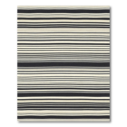 Monochrome Graphic Stripe Rug