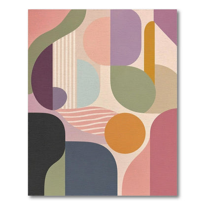 Vivid Geometric Abstract Area Rug