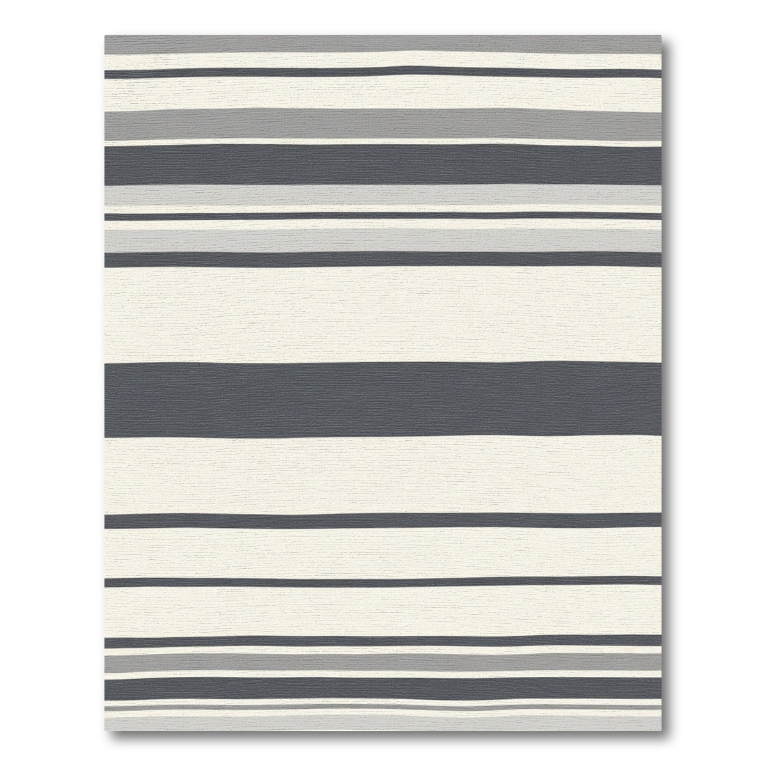 Modern Graphite Gray Stripe Rug