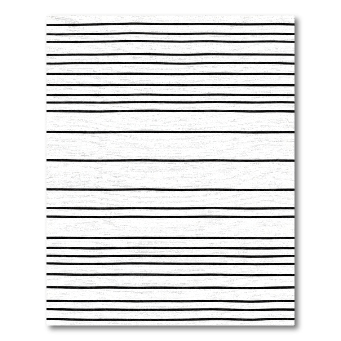 Hand Drawn Black White Lines Rug