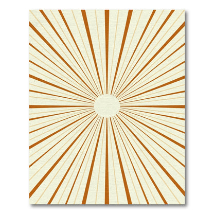 Radiant Sunburst Stripe Rug