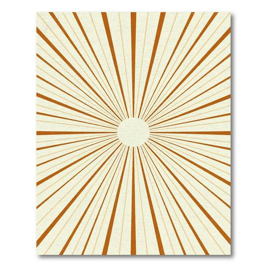 Radiant Sunburst Stripe Rug