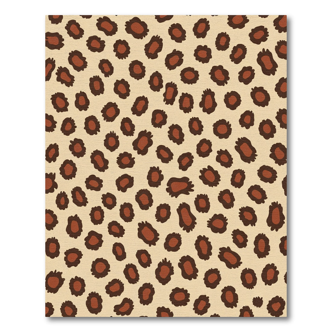 Brown Leopard Spot Scatter Rug