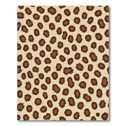 Brown Leopard Spot Scatter Rug