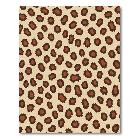 Brown Leopard Spot Scatter Rug