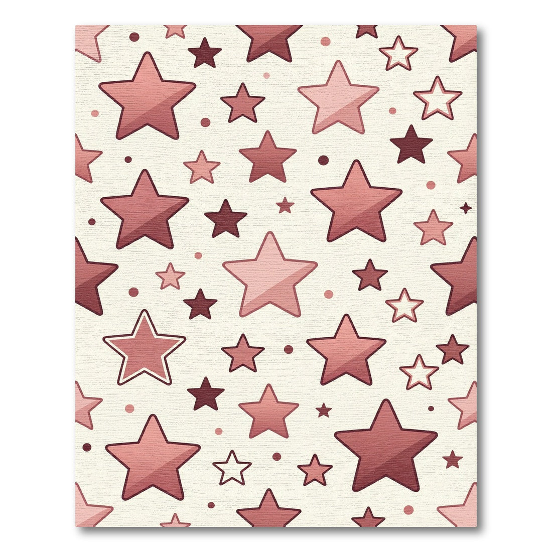Rose Gold Scattered Star Arrangement Rug