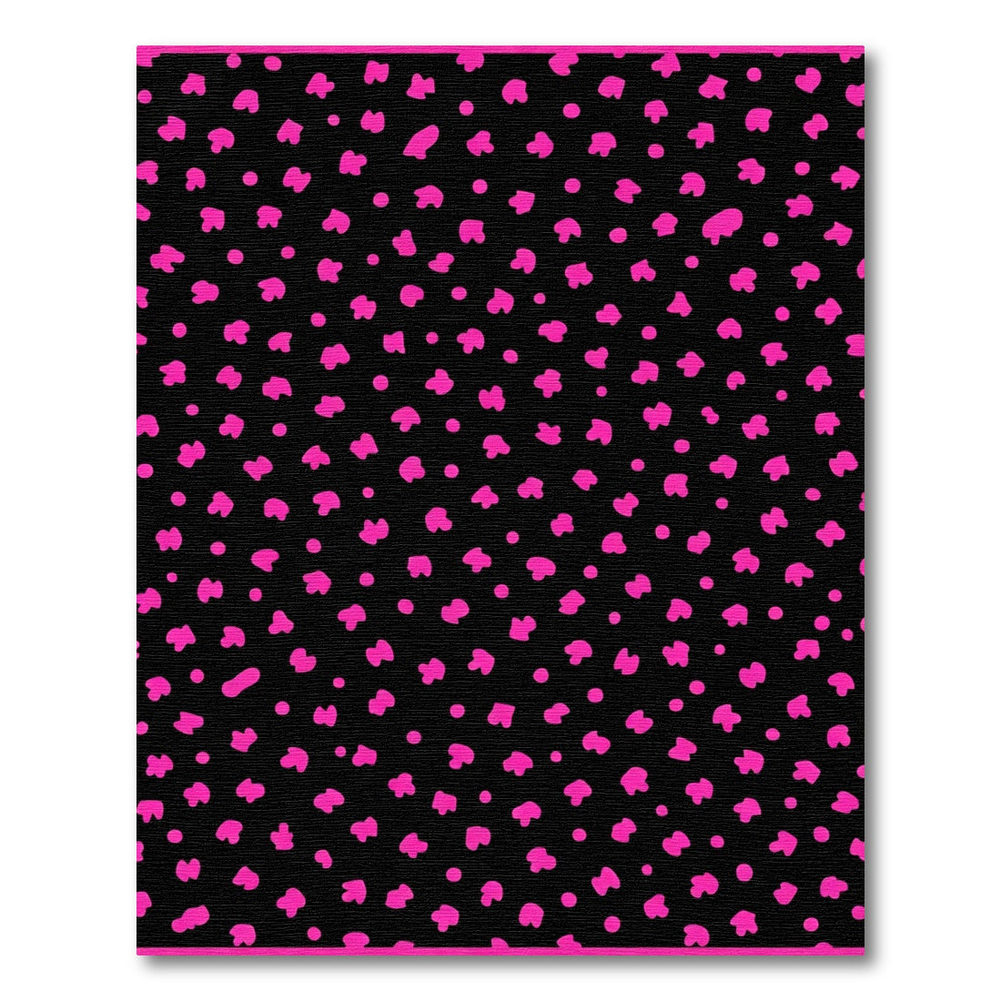 Hot Pink Scattered Spots Rug