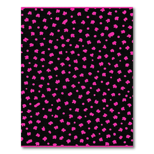 Hot Pink Scattered Spots Rug