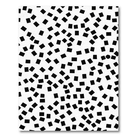 Minimalist Black Square Scatter Rug