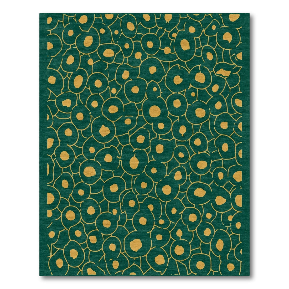 Teal Abstract Organic Cell Rug
