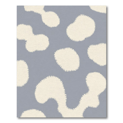 Soft Ivory Cloud Shapes Rug
