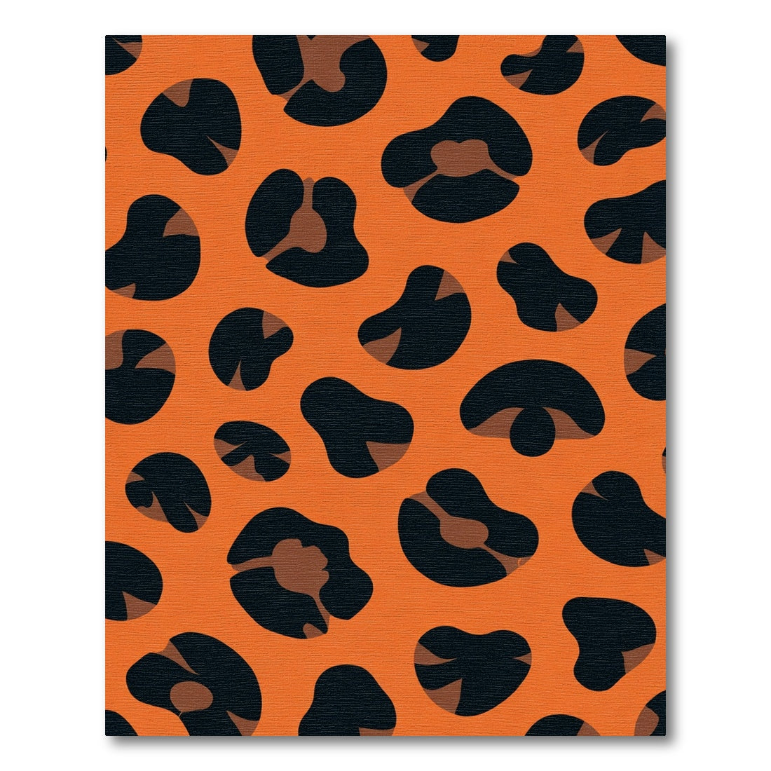 Bold Orange Black Spots Spots Rug