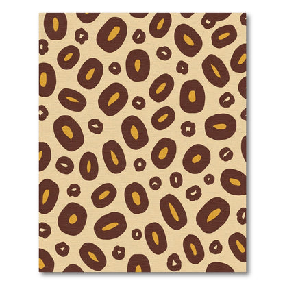 Chic Brown Tawny Spots Rug