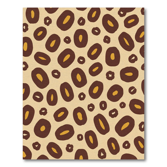 Chic Brown Tawny Spots Rug