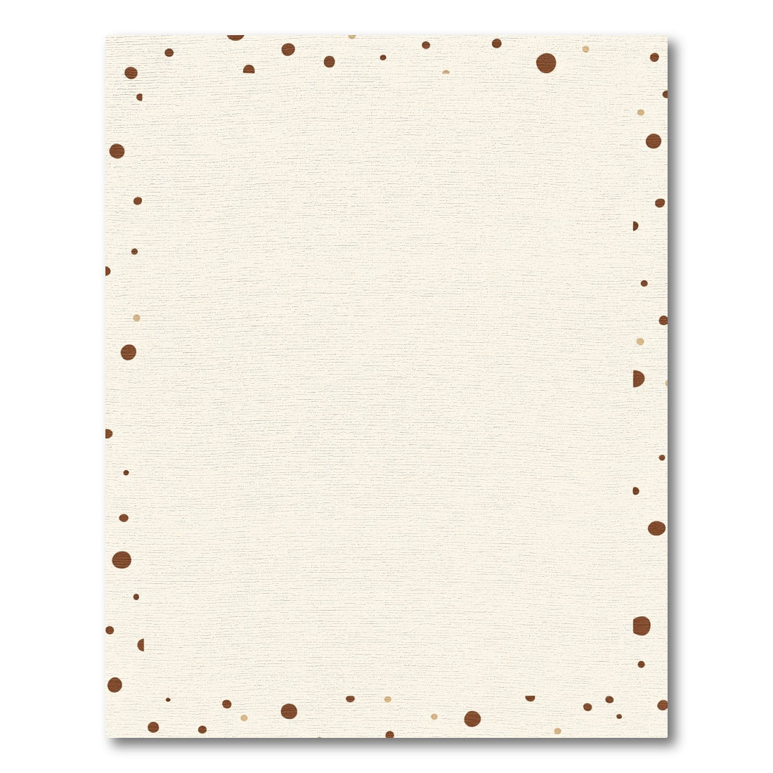 Cream Brown Confetti Scatter Rug